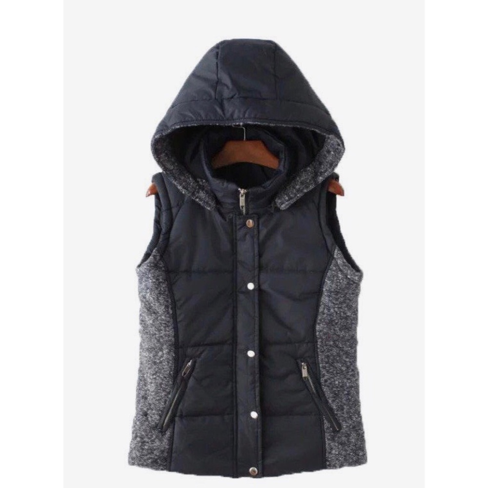 Hooded Puffer Vest × 2X HP